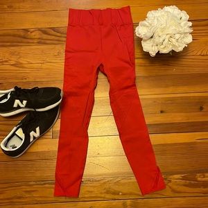 Red Fabletics tights